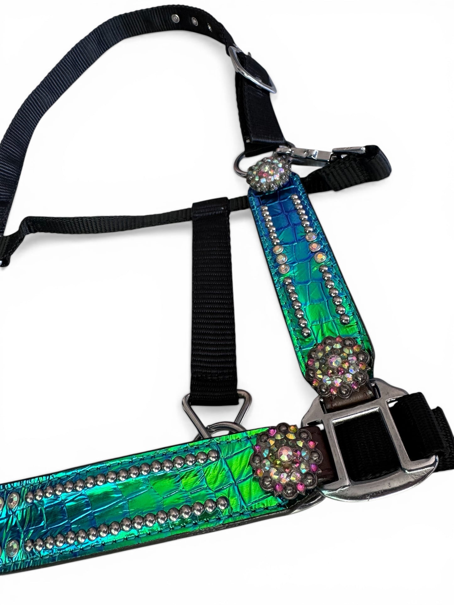 Bronco Halter / full cap holo turquoise