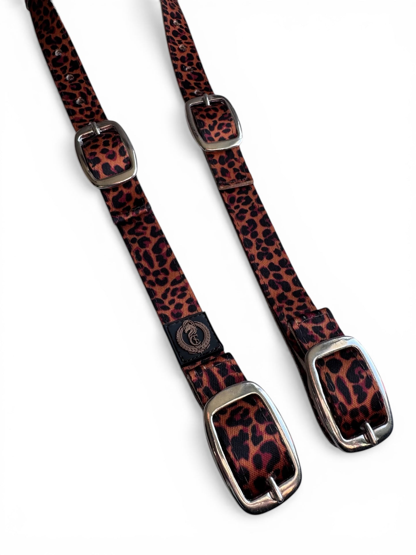 Nylon / cheetah bridle