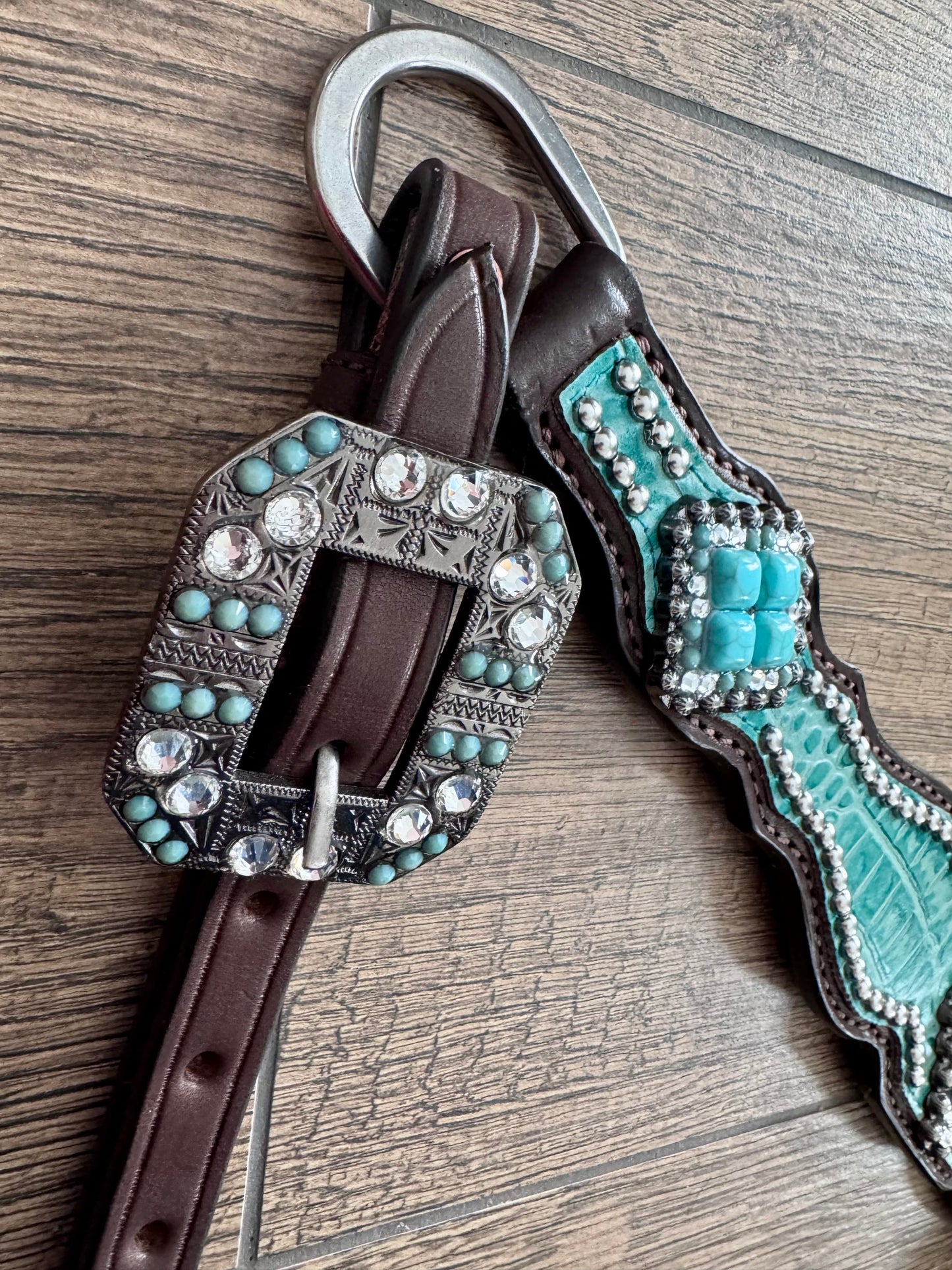 Turquoise set / crocodile 001