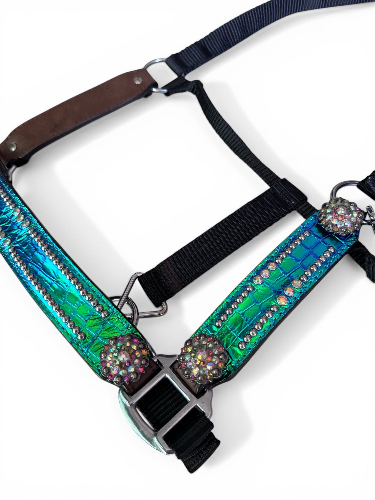 Bronco Halter / full cap holo turquoise