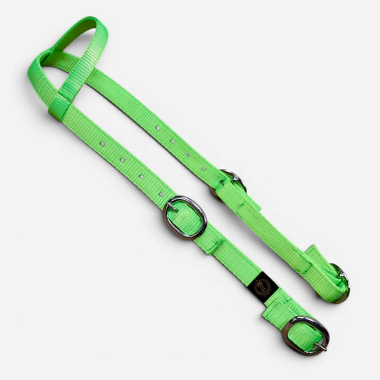 Ogłowie nylon / limonka
